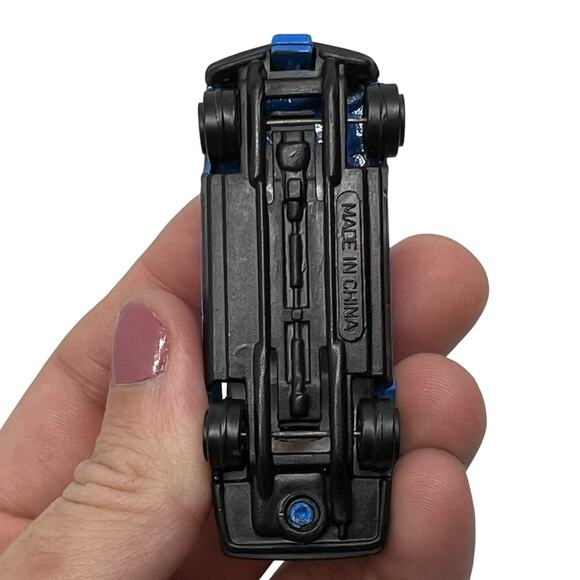 Vintage Blue TURBO #9 Racing Sedan Diecast Toy Car Made in China - Picture 7 of 7